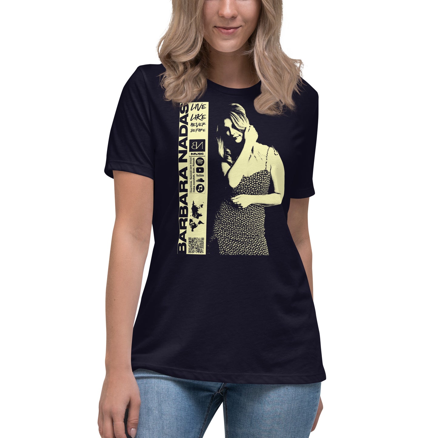 BARBARA NADAS MUSIC Women's Relaxed T-Shirt